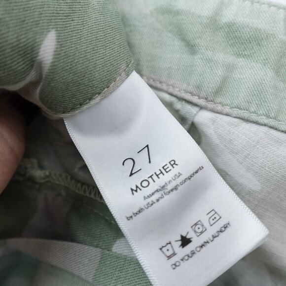 COPY - MOTHER The Shaker Chop Crop Fray Linen Tencel Blend Pants Sz 27 Desert C… - Picture 3 of 16